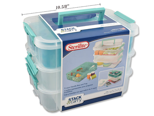 Stack & Carry With 3 Trays (Box With Handle)