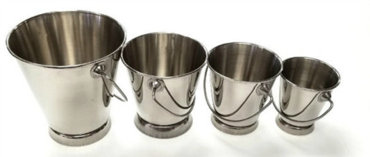 Stainless Steel Buckets - Set of 4