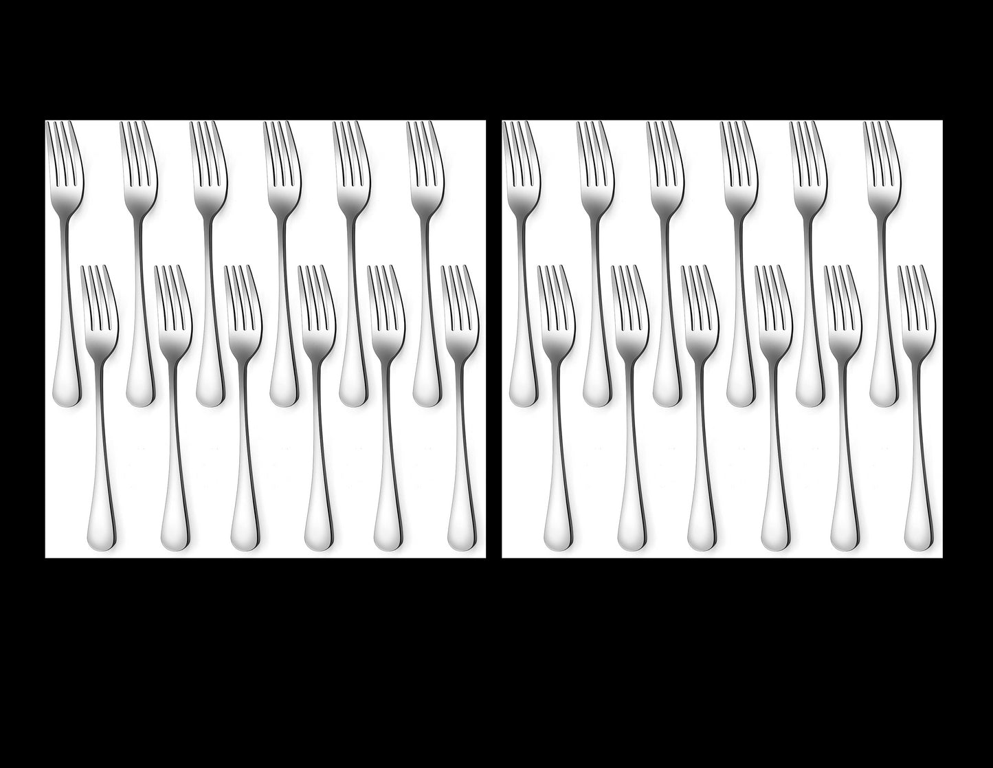 Stainless Steel Fillet Salad Forks (Set of 24)