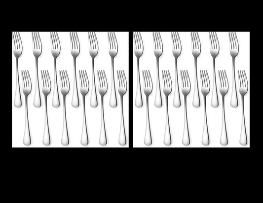 Stainless Steel Fillet Salad Forks (Set of 24)