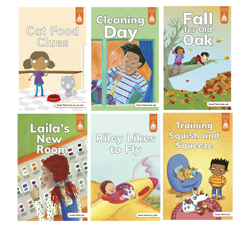 Stairway Decodables - Step 5: Vowel Teams (Set of 6 Books)