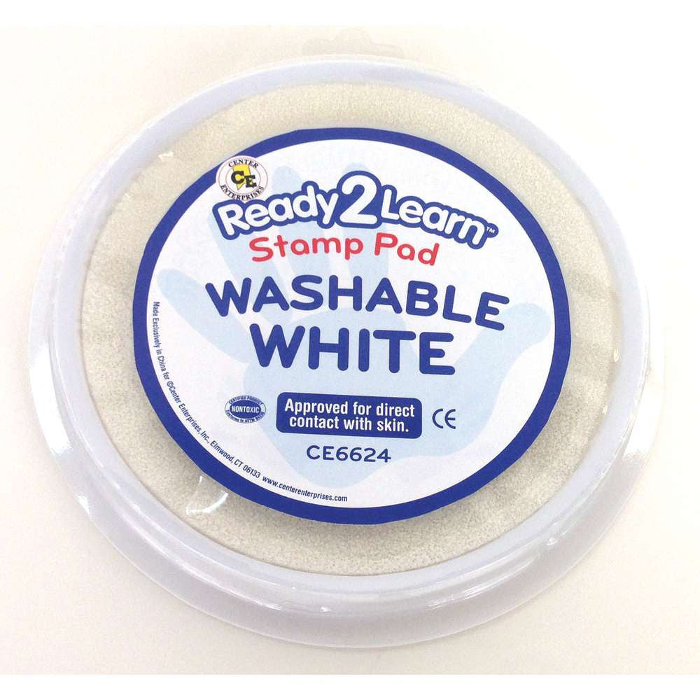 Stamp Pad White Jumbo Circular