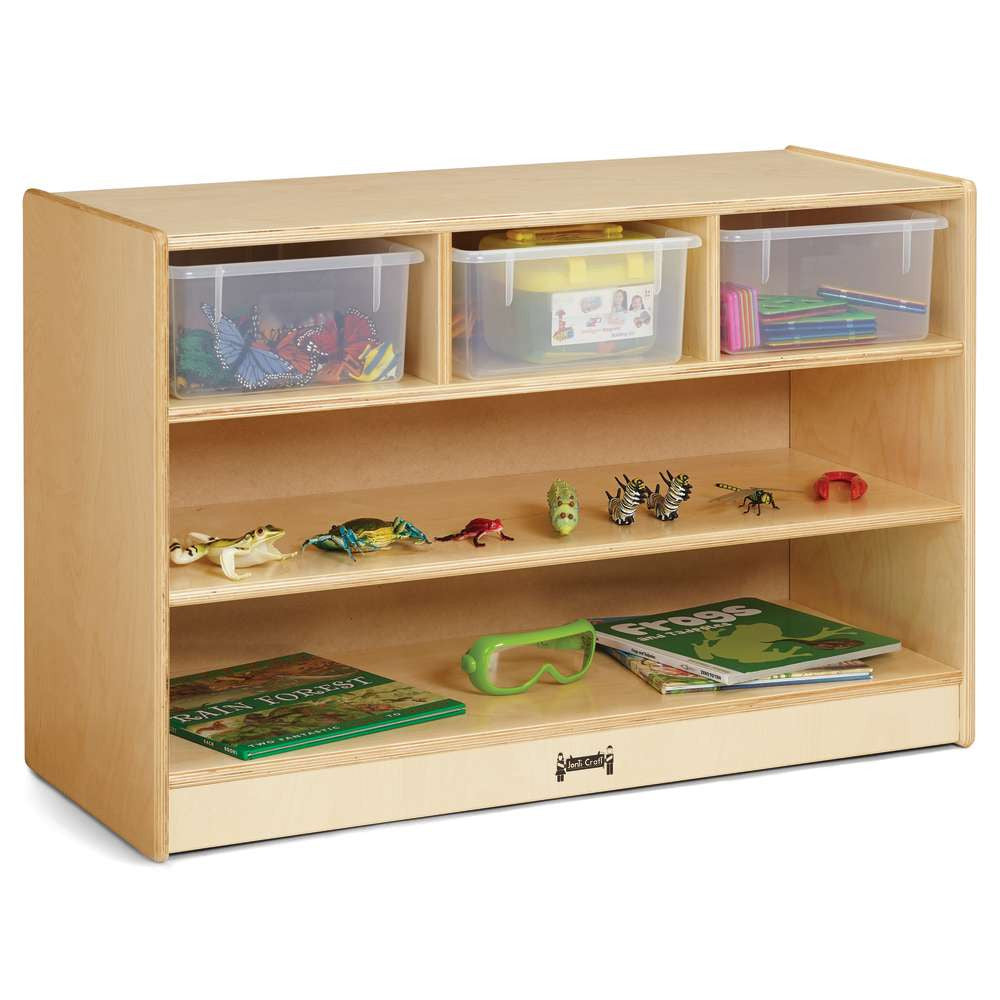 STEM Combo Mobile Storage Unit, with Clear Tubs