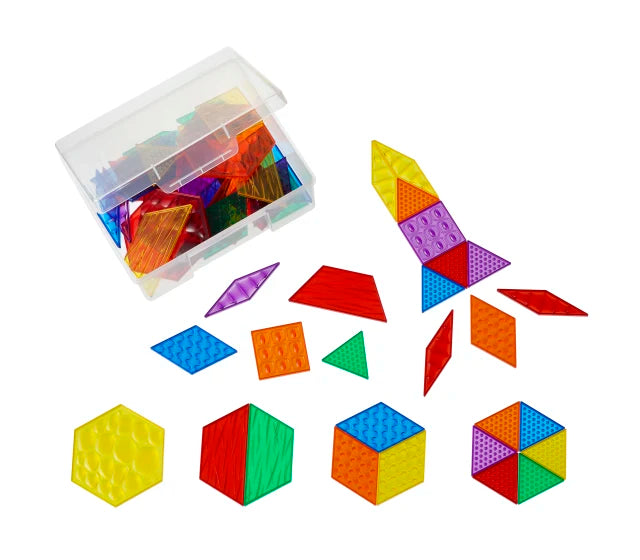 Translucent Sensory Pattern Blocks - Set Of 60