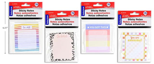 Sticky Notes (Assorted Designs) - Single Pack