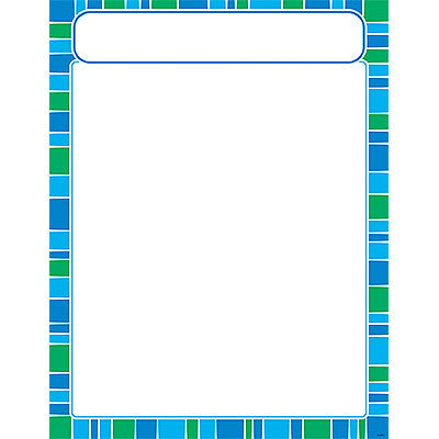 Stripe-tacular Cool Blue - Learning Chart