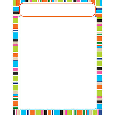 Stripe-tacular Party Time - Learning Chart