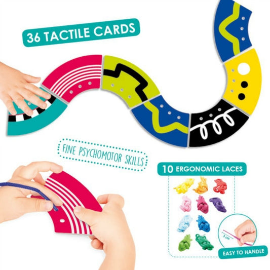 Tactile Cards For Lacing Paths