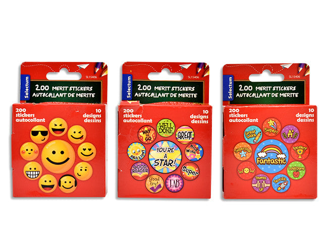 Teachers Merit Award Stickers  *1 Box Only*