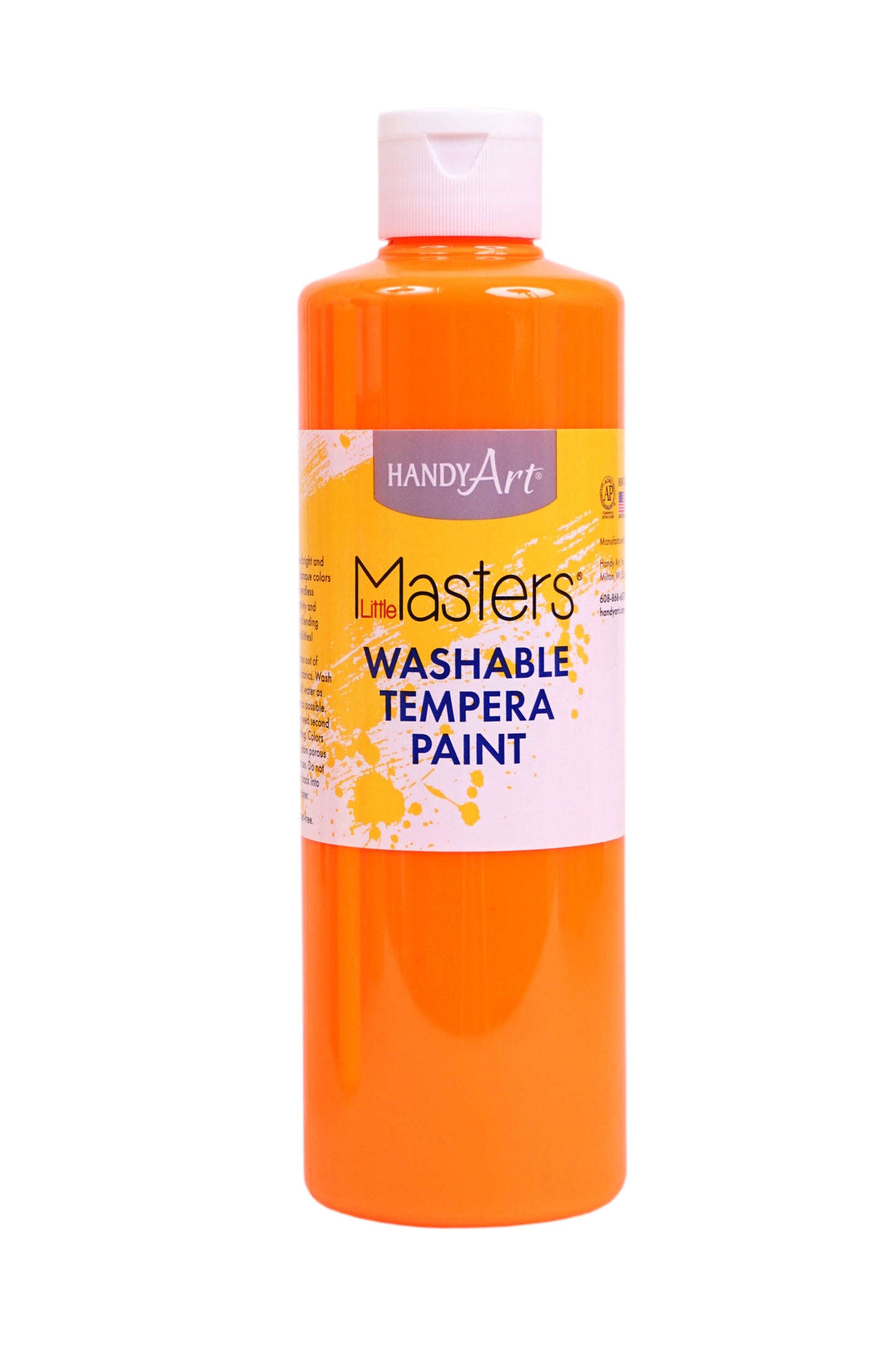 Little Masters® Tempera Washable Paint - Fluorescent Colours - 473ml