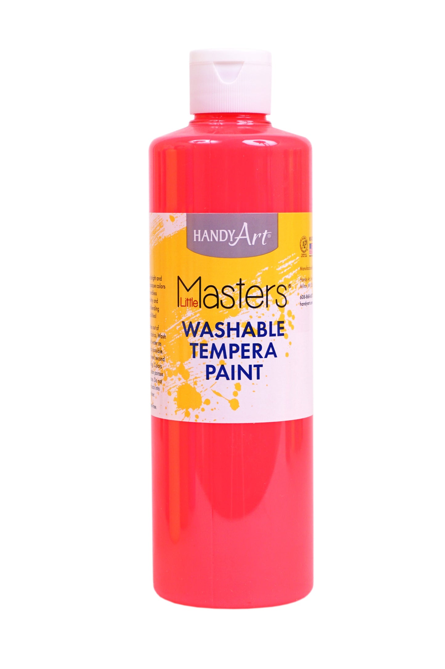 Little Masters® Tempera Washable Paint - Fluorescent Colours - 473ml
