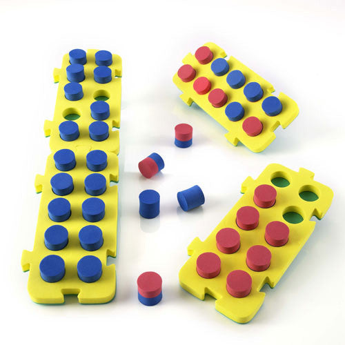 Ten Frame - Set of 4 Boards, Two Colour Pegs