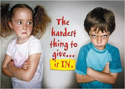 The hardest thing to give... is IN.