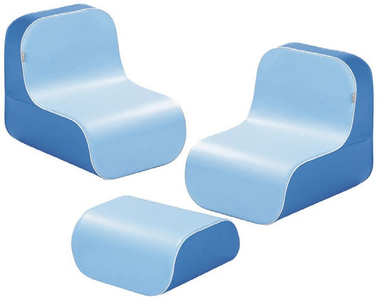 Tic Tac Lounge Kit, Blue/Light Blue