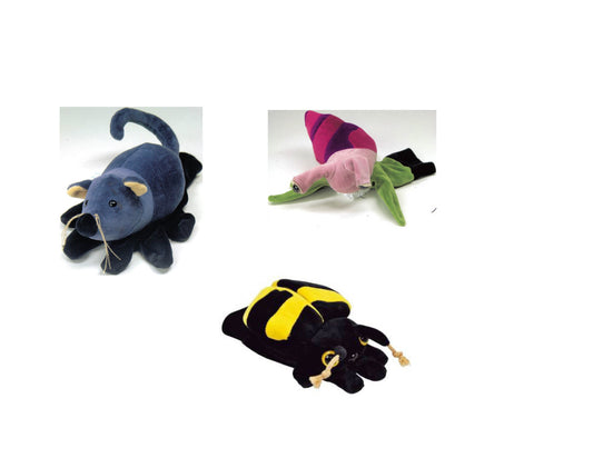 Tiny Creatures Hand Puppets - Set of 3