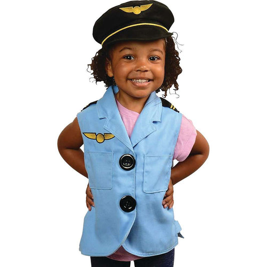 Toddler Dressup Vest and Hat