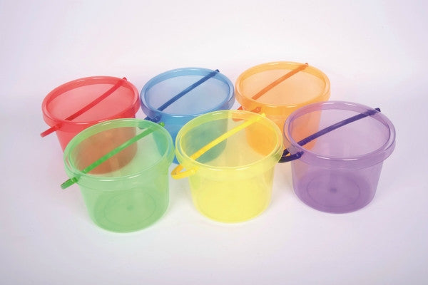 Translucent Colour Bucket Set 6PC