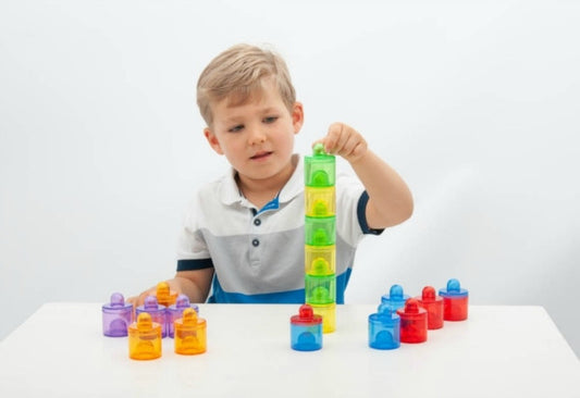 Translucent Colour Pot Set 18Pc