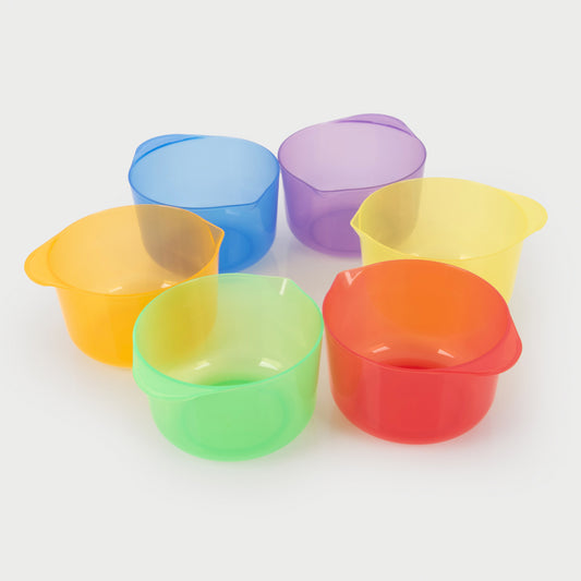 Translucent Colour Pouring Bowls (Set of 6)