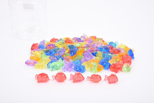Translucent Colours Pieces - Fish (6 colours. 120 pcs)