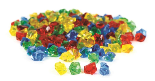 Transparent Counting Jewels 200/PK