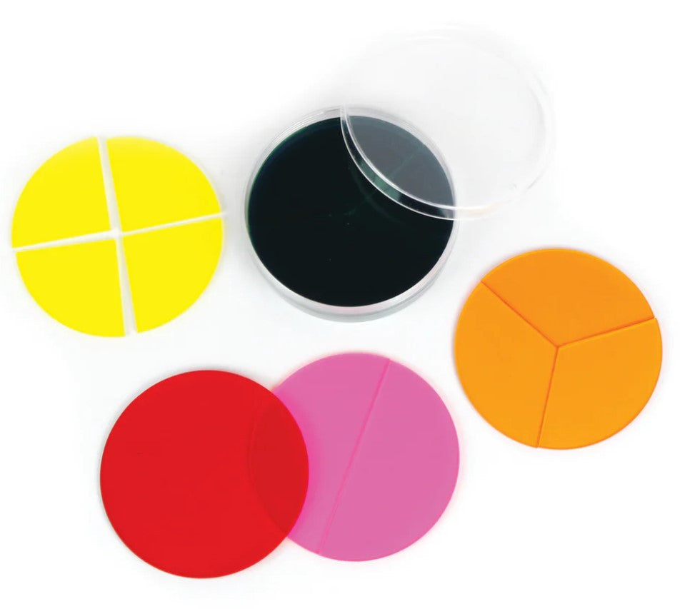 Transparent Fraction Circles (Set of 51)