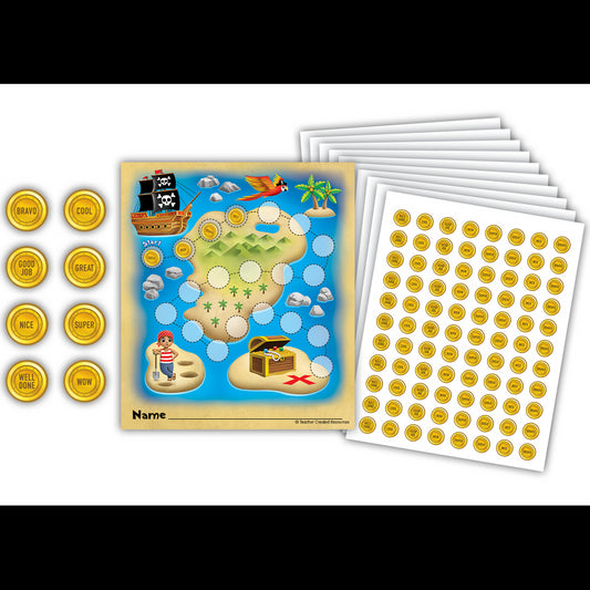 Treasure Hunt Reward Trackers with Stickers