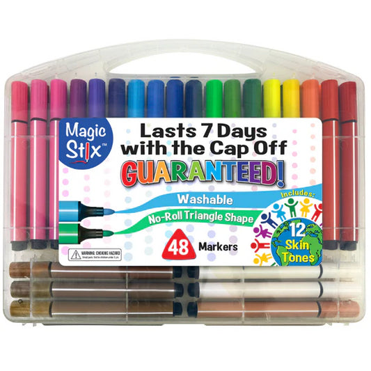 Triangular Magic Stix Markers - Pack of 48