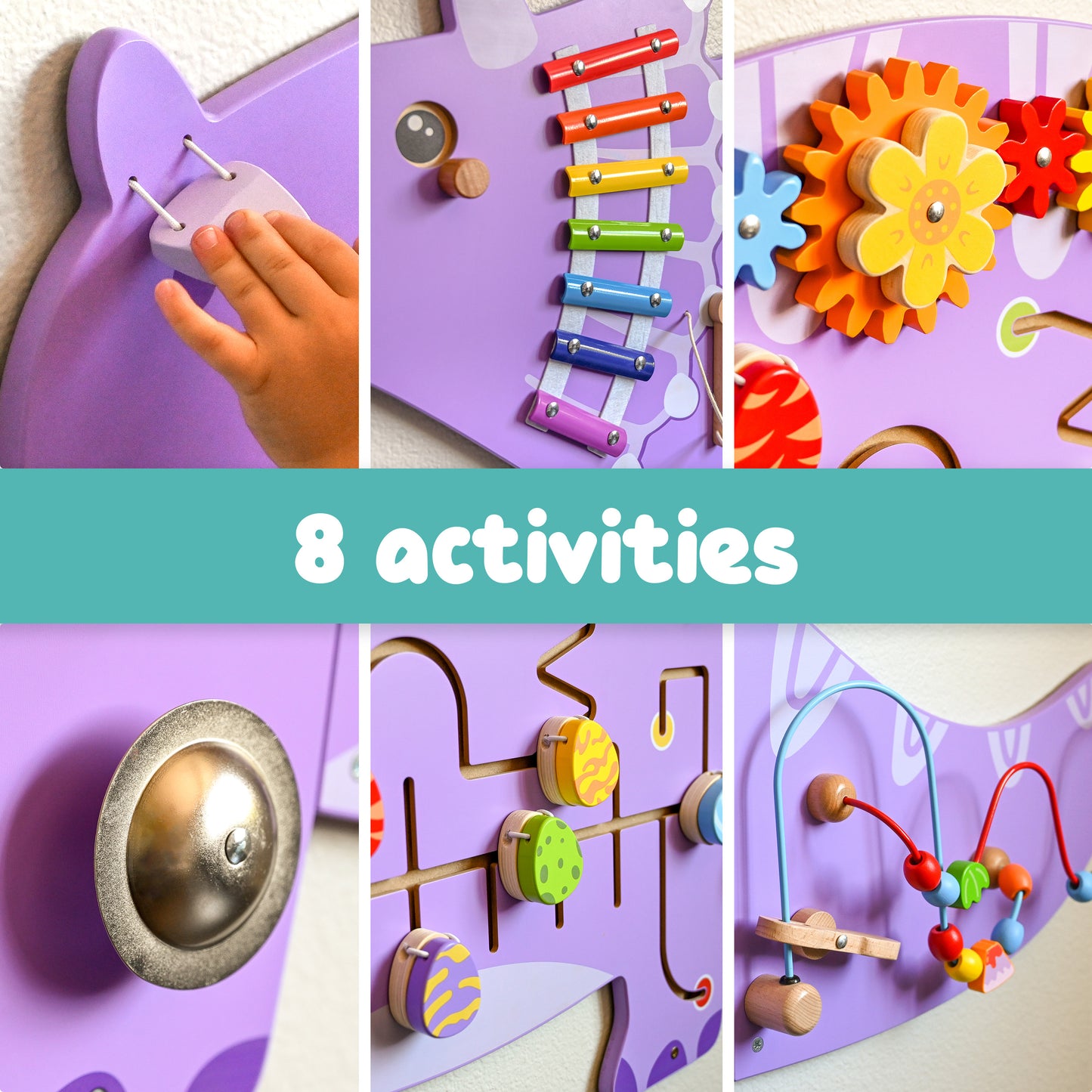 Triceratops Activity Wall Panels- Set of 3