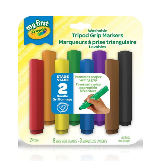 Tripod Grip Markers - 8 Pack