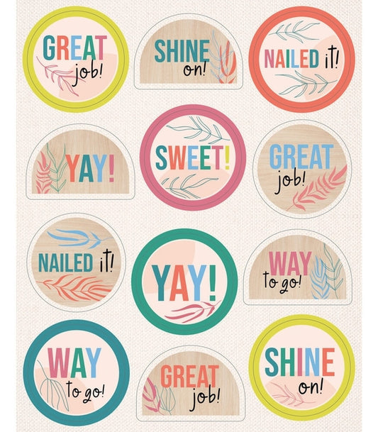 True to You Motivational Stickers - 72 Stickers