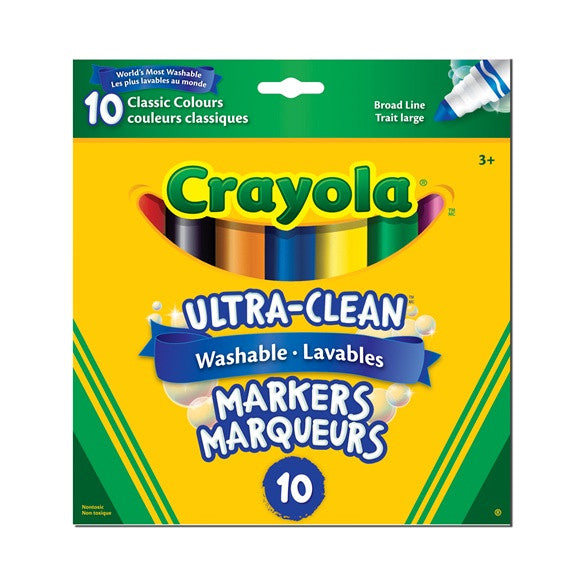 Ultra-Clean Washable Broad Line Markers - 10pk Bold