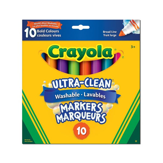 Ultra-Clean Washable Broad Line Markers - 10pk Classic