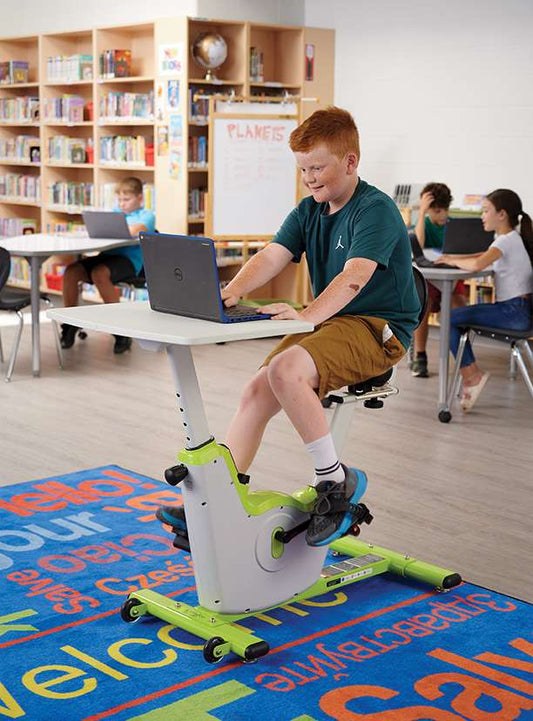 Self-regulation Classroom Pedal Desk with Large Desktop
