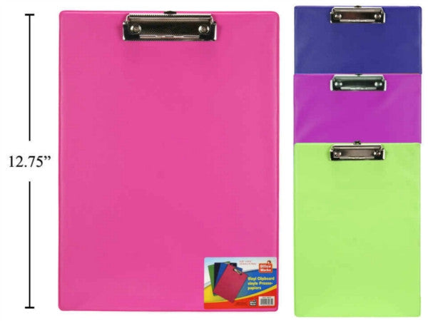 Vinyl Clipboard 9 x 12" - Single