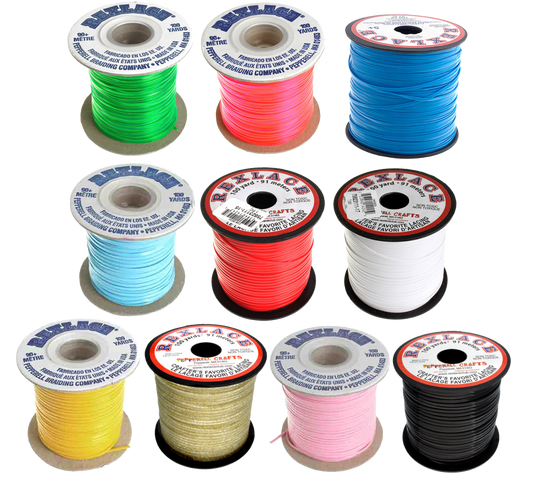 Set of 10 Vinyl Lacing - Assorted Colours