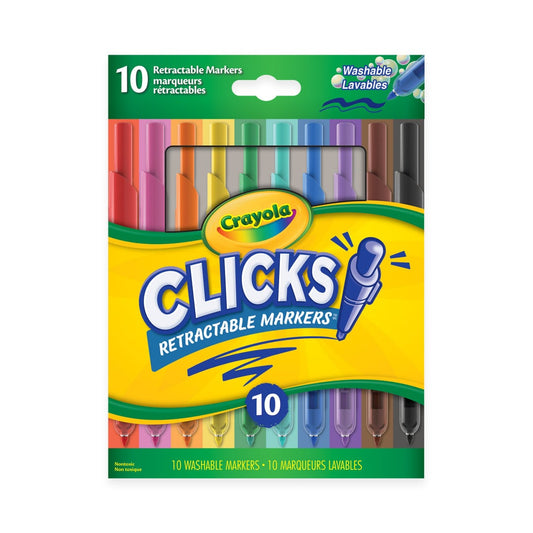 Clicks Retractable Markers - Pack Of 10