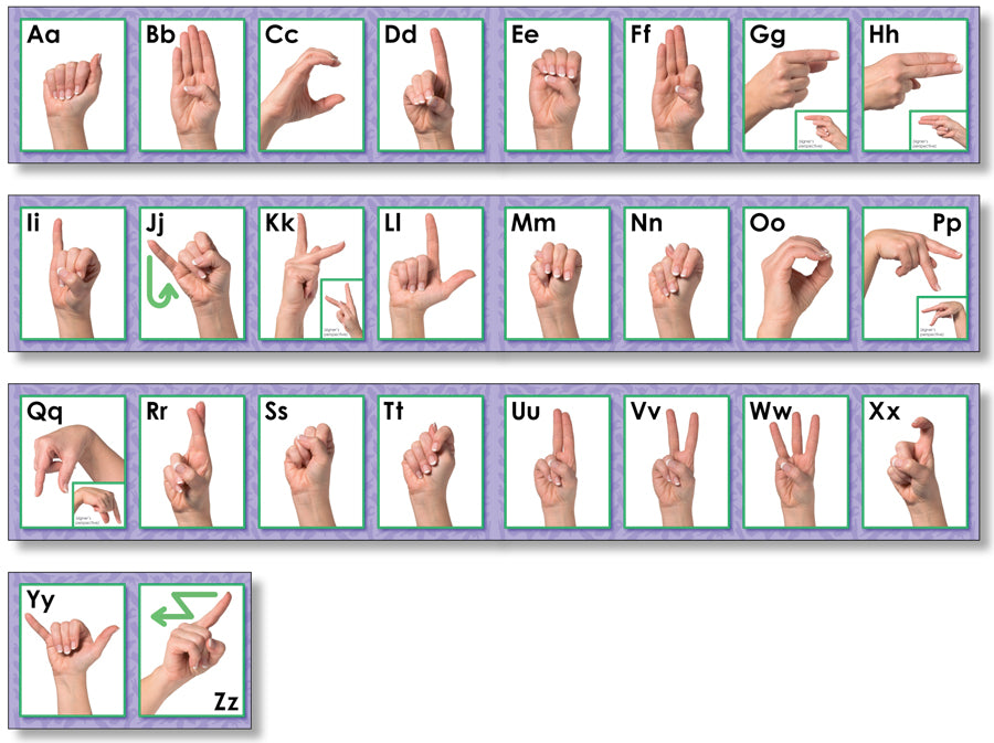 Alphabet Lines Sign Language – Sonsuh Educational Supplies Inc.