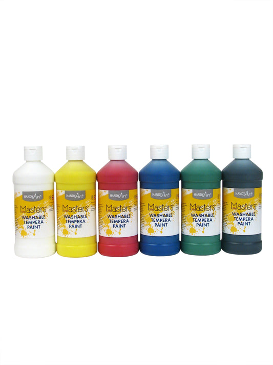 Handy Art Washable Tempera Paint Set - 473ml