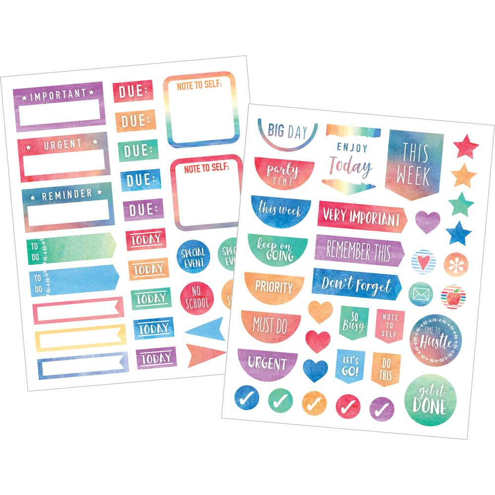 Watercolor Planner Stickers