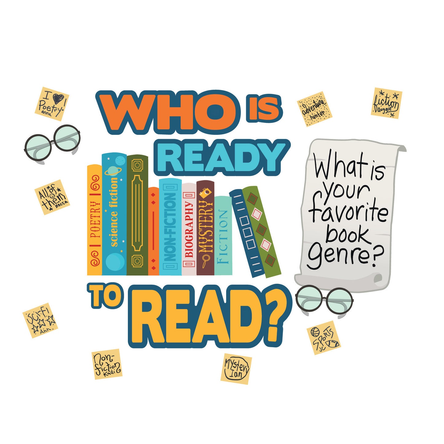Who Is Ready To Read? Bulletin Board Set