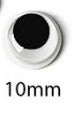 10mm Round Wiggly Eyes - 100 pack