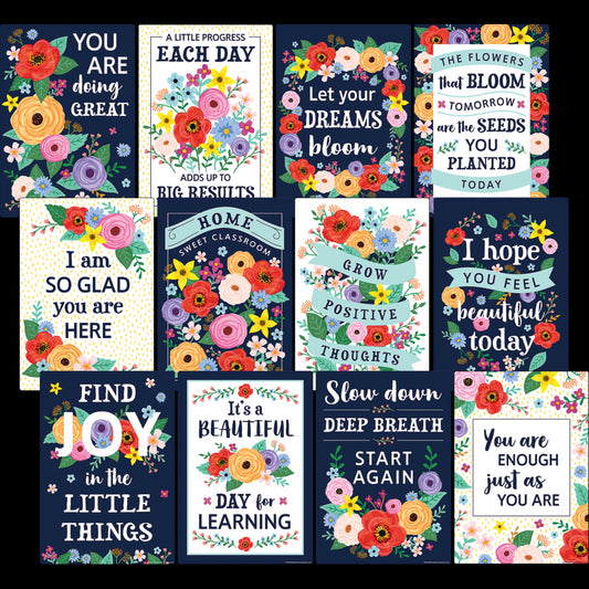Wildflowers Positive Sayings Small Poster Pack