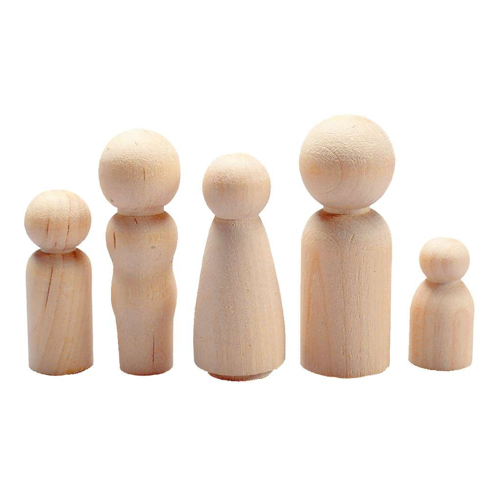 Wood People 40 Assorted People