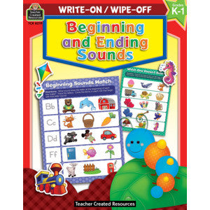Write-On/Wipe-Off Book - Beginning and Ending Sounds