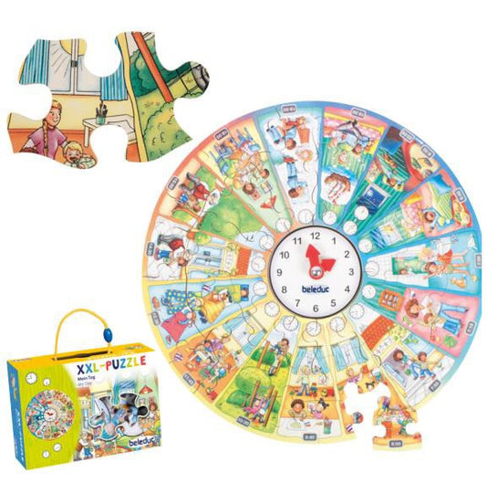 XXL Learning Puzzle My Day (19.5" in diameter)