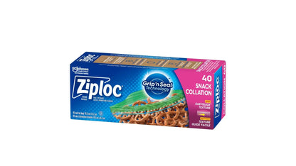 Resealable Snack Bags - 6.5" x 3.2" - 40 Bags